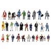 Aircraft Modle 30pcs HO scale 1 87 Standing Seated Passenger People Painted Figures Model Train Layout P8721 230728