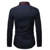 Chemises décontractées pour hommes 2023 printemps et automne Smart Slim Fit 65% coton à manches longues imprimé