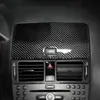 Mercedes W204 C Sınıfı 2007-2010 Otomatik Aksesuarlar297G için İç Karbon Fiber Araba Sticker Araba Navigasyon Paneli Çıkartma Trim Kapak