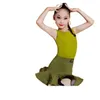 Stage Wear Children Latin Dance Dress Swing Skirt Fringed Tango Salsa Ballroom Kids Dresses For Girls Costume Competition