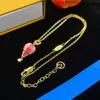 Luxury Designer hot air balloon Necklace Womens Flowers color custom Pendant Necklace Jewelry for Neck Gold Chain Necklaces