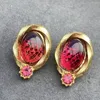 Backs Colkings 2023 Vintage Glass Artistic Retro Elegancka Ear Ear Clip Caster