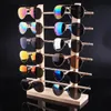 Jewelry Stand Natural Wood Sun Glasses Eyeglasses Display Rack Stands Shelf Multi Layers Glasses Display Show Stand Holder 230728