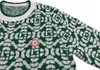Męskie bluzy projektant bluzy Sweter List Jacquard luźność długi rękaw w paski załogi szyi szyi skoczek nadrukowany jesień i zimowe swetra designerskie