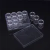 Przezroczyste plastikowe kontenery do przechowywania koralików Zestaw Diamentowe Malowanie akcesoriów Przezroczyste butelki z pokrywką do DIY Diamond Nail T200104244K