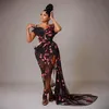 2021 Plus Size Arabic Aso Ebi Black Stylish Six