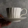 Tassen Untertassen Luxuriöse Keramikbecher Mate Travel Fancy Aesthetic Espresso China Juego De Tazas Kaffeetassen-Set