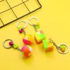 Keychains Fun Children Kids Square Cube Roung Ball Blocks Mini Key Chain Assembling Puzzle Training Educational Toys Gift Wholesale