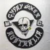 Mode GYPSY JOKER AUSTRALIË MC Club Biker Vest Geborduurde Patch Ijzer Op Volledige Achterkant van Jas Motorcycle Patch 287J