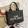 Плетеная средние сумки сумки Marc Designer Tote Mags для женщин, магазины, клатч, сумочка, вязание крючко