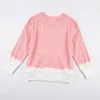 Meisje Jurken Girlymax Lente Baby Meisjes Mommy me Mama Mini Boutique Roze Top Gebleekte T-shirts Kinderkleding Lange mouw 230728