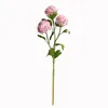 Kwiaty dekoracyjne 3 hortensja na głowie symulacja sztuczna wysokiej jakości jedwabna wysokiej jakości wyświetlacz domu miękki materiał dekoracyjny