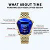 Relógios de pulso masculino relógio de quartzo espelho brilhante relógio de pulso elegante pulseira de aço dourado vestido à prova d'água