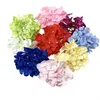 Kwiaty dekoracyjne kolorowe hortensja jedwabne sztuczne głowice dekoracja domowa impreza ślub łuk tło aranżacja ściany 2PCS