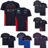 T-shirt F1 Nouvelle saison Formule 1 T-shirts uniformes d'équipe T-shirts à manches courtes Tops à séchage rapide T-shirts d'été pour hommes de course de moto Je258O