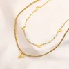 Luxury Luis Four-Leaf Clover Chains Necklace Charm Love Gifts Necklace Classic New 2023 Jewelry Summer Wedding Travel Halsband Dusch Non Fade High Quality Jewelry