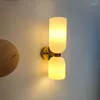 Wall Lamps Nordic Glass Decor Lamp LED Tricolor Bedroom Bedside Living Room Background Corridor Foyer Creative Sconce Light