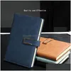 Anteckningar Journal Notebook A5 B5 Pu Leather ER med magnetisk stängning college röda anteckningsböcker för skolstudenter släpp leveranskontor buss ot3u9