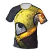 T-shirts pour hommes Keep On Smiling Polyester 3D Print Street Arts Shirt Sports de plein air Vêtements à séchage rapide T-Shirt ample Tees