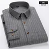 Camisas de vestir para hombres Camisa de manga larga para hombres 100% algodón puro 7XL Plaid Business Slim Fit Camisa para hombres Ropa casual coreana Camisa con botones de gran tamaño 230728