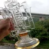 19 Inch Super Water Bong Hookahs Spring Tube Dab Rig Thick Glass Smoking Pipes Recycler with Female 14mm Joint