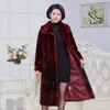 Women's Fur Coat Female Manteau Femme Hiver Middle-aged Mink Winter Loose Size 5XL Mother Long Faux Warm Jacket 68