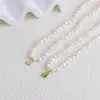 Hanger Kettingen Minar Elegante Onregelmatige Zoetwater Parel Kralen Voor Vrouwen Groen Wit Opaal Choker Ketting Bruiloft Sieraden