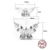 Navel Bell Button Rings HelloLook 925 Sterling Silver Belly Piercing Ring Fashion Butterfly Style Body Jewelry for Women Pierc 230729