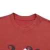 T-shirt maschile Lacible sfocate in ombra stampa magliette a colore solido t-shirt casual estate estate in cotone tee in cotone donna donna manica corta 230728
