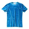 Męskie koszulki męskie Velvet Velor T-shirts Summer 2023 Okoła szyi Krótki rękawocze