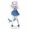 Nyckelringar Hololive Vtuber Anslut världen Acrylic Display Stand Model Office Desk Sign Gift Doll Collection Prop Figurfönster Förlängning