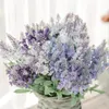 Flores decorativas 10 Cabeças Flor Artificial Lavanda Planta Falsa Casamento Casa Jardim Decoração Buquê de Noiva Pografia Produtos Domésticos