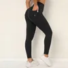 Pantaloni da donna Estate 2023 Active Wear Safari Lu Tessuto delicato sulla pelle Nylon Spandex Tasca posteriore Vita alta Yoga Track Legging Stropicciato