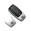 Silver Car Key Cover Metal Auto Shell Case för AMG Mercedes W213 W212 W211 W210 W202 W203 W204 W205 W206 W207 C180 C200 E300269Z
