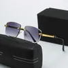 Designer Mercedes-Benz top sunglasses New frameless cut edge for men and women Mercedes Benz fashionable optics can be matched with myopia glasses