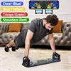Foldbar multifunktionell kroppsbyggnad Push Up Board Hem Gym Fitness Sport Equipment Abdominal Muscle Plate Y200506256B