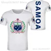 Męskie koszulki samoa t shirt DIY darmowy niestandardowy numer nazwy WSM T-shirt Nation Flaga WS West Country Respirant Print Po Text S Odzież 230728