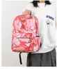 Sacs d'école Graffiti Cartables Filles Cartable Casual Rouge Imprimé Daypack Étudiants Livre Sacs D'école Garçons Adolescent Lumière Sac À Dos Zip Up 230728