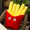 Plush Pillows Cushions Cartoon a Bag of French Fries Funny Stuffed Plush Chips Cute Food Hug Pillow Kids Interactive Educational Toy 230729