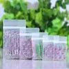 100pcs Lot Small Cartoon-Printed Transparent Ziplock Bag Reusable Food Zipper Pill Button Seed Powder Storage Pouches287k