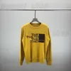 designer uomo Maglioni jacquard lettera blocco THE abbigliamento pullover felpa geometria patchwork colore moda giallo nero maglione di lana di lana