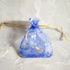 Ювелирные украшения 500pcs Star Moon Organza подарочные пакеты маленькая сумка для ювелирных мешочков Мини
