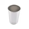 Mugs 1 Pcs 200/500ml Stainless Steel Metal Beer Cup Wine Cups Coffee Tumbler Tea Milk Home Accessories Camping Travel Goods