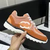 Designer shoes sports shoes women retro casual shoes suede leather stitching multi-color and versatile sports shoes thick soles increased lace up-1