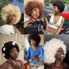 Cosplay s Afro Kinky Curly With Bangs Short Africain Cheveux Synthétiques Pour Les Femmes Noires Ombre Sans Colle Naturel 230728