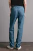 Rag bone Same Ice Skin Soft Strap Paper Wrapped Waist Casual Jeans a gamba dritta da donna