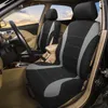 Car Seat Covers Universal Cover 5 Sports Polyester Full Set Plain Fabric Bicolor Stylish Accessoriess