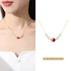 Chaînes collier de perles d'eau douce naturelles mode élégant OL Style Simple femmes clavicule chaîne cadeau d'anniversaire de mariage