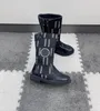 Botas de grife de luxo meninas outono moda preto estilo britânico tornozelo crianças couro do plutônio sapatos de inverno incluindo caixa de sapato de marca