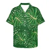 Camisas casuais masculinas Tropical Folha de bananeira Padrão Festivo Carnaval Manga curta Verão Masculino Havaiano Praia Aloha Múltiplas Escolhas